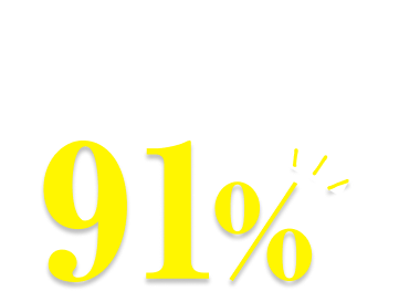 リピート率91%